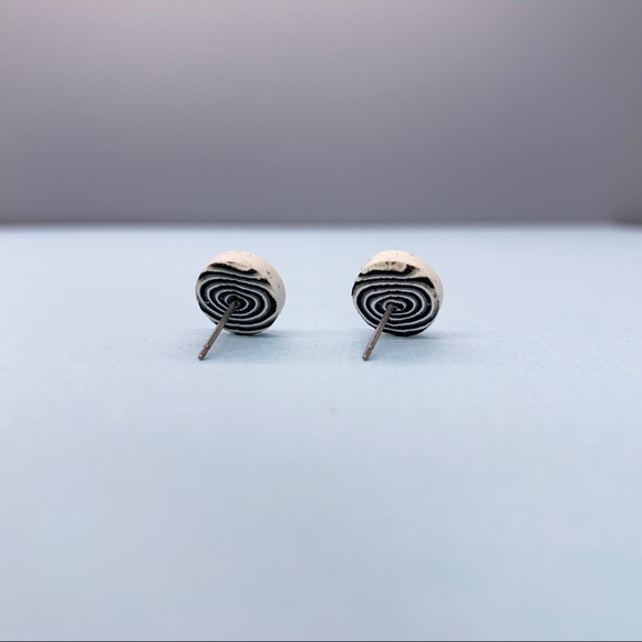 NEW Titanium Posts | Stone White Dot Studs - Picture 3 of 7